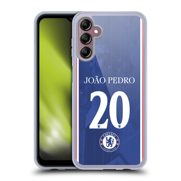 Chelsea Football Club 2025/26 Players Home Kit 2nd Group João Pedro Soft Gel Case for Samsung Galaxy A14 5G