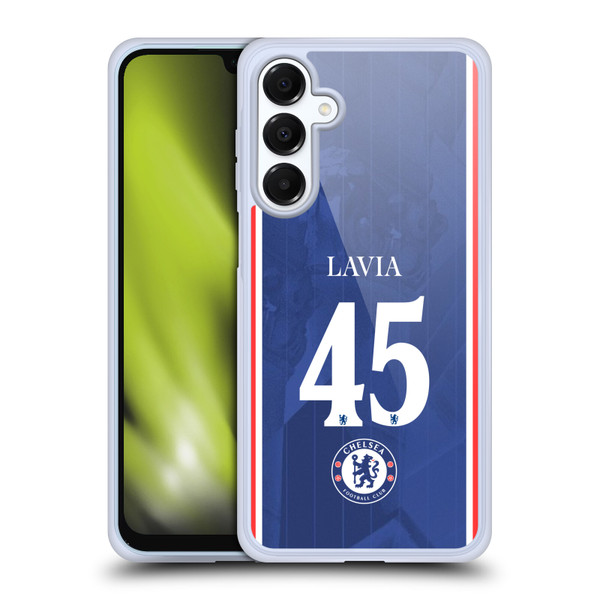 Chelsea Football Club 2025/26 Players Home Kit 2nd Group Roméo Lavia Soft Gel Case for Samsung Galaxy A16 5G Chelsea Football Club 2025/26 Players Home Kit 2nd Group Roméo Lavia Soft Gel Case for Samsung Galaxy A16 5G