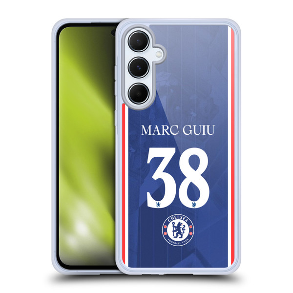 Chelsea Football Club 2025/26 Players Home Kit 2nd Group Marc Guiu Soft Gel Case for Samsung Galaxy A55 5G Chelsea Football Club 2025/26 Players Home Kit 2nd Group Marc Guiu Soft Gel Case for Samsung Galaxy A55 5G
