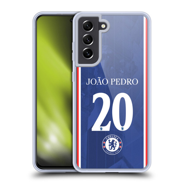 Chelsea Football Club 2025/26 Players Home Kit 2nd Group João Pedro Soft Gel Case for Samsung Galaxy S21 FE 5G Chelsea Football Club 2025/26 Players Home Kit 2nd Group João Pedro Soft Gel Case for Samsung Galaxy S21 FE 5G