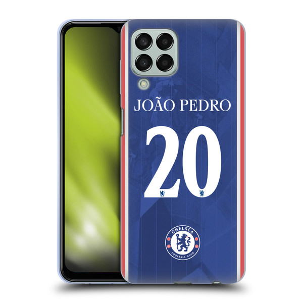 Chelsea Football Club 2025/26 Players Home Kit 2nd Group João Pedro Soft Gel Case for Samsung Galaxy M33 (2022)