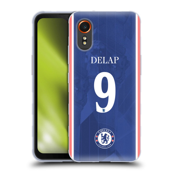 Chelsea Football Club 2025/26 Players Home Kit 2nd Group Liam Delap Soft Gel Case for Samsung Galaxy Xcover7 5G