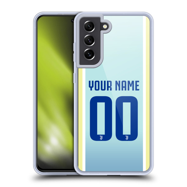 Custom Customised Personalised Juventus Football Club 2025/26 Kit Away Soft Gel Case for Samsung Galaxy S21 FE 5G