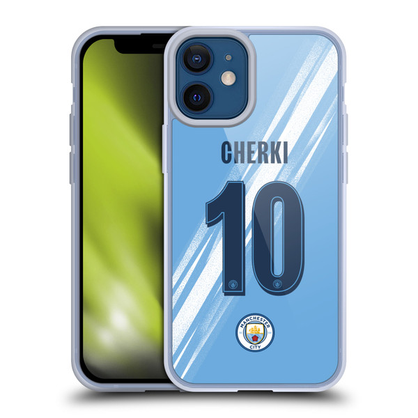 Manchester City Man City FC 2025/26 Players Home Kit 1st Group Rayan Cherki Soft Gel Case for Apple iPhone 12 Mini