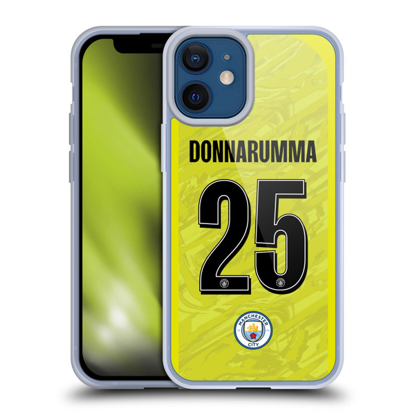 Manchester City Man City FC 2025/26 Players Home Kit 1st Group Gianluigi Donnarumma Soft Gel Case for Apple iPhone 12 Mini