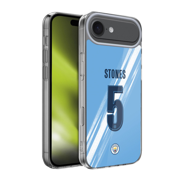 Manchester City Man City FC 2025/26 Players Home Kit 1st Group John Stones Soft Gel Case for Apple iPhone 17 Air