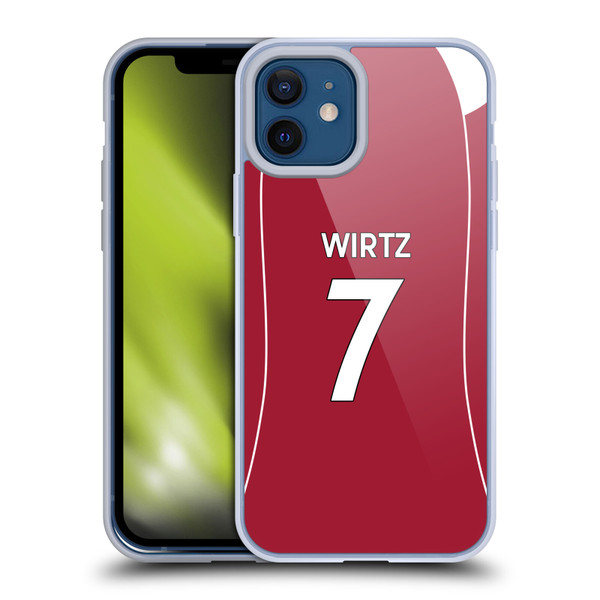 Liverpool Football Club 2025/26 Players Home Kit 1st Group Florian Wirtz Soft Gel Case for Apple iPhone 12 / iPhone 12 Pro Liverpool Football Club 2025/26 Players Home Kit 1st Group Florian Wirtz Soft Gel Case for Apple iPhone 12 / iPhone 12 Pro