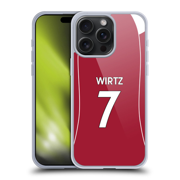 Liverpool Football Club 2025/26 Players Home Kit 1st Group Florian Wirtz Soft Gel Case for Apple iPhone 15 Pro Max Liverpool Football Club 2025/26 Players Home Kit 1st Group Florian Wirtz Soft Gel Case for Apple iPhone 15 Pro Max