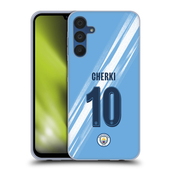 Manchester City Man City FC 2025/26 Players Home Kit 1st Group Rayan Cherki Soft Gel Case for Samsung Galaxy A15