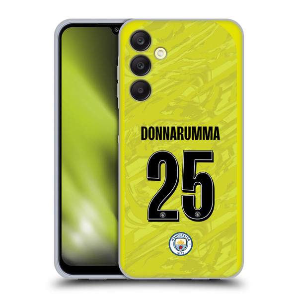 Manchester City Man City FC 2025/26 Players Home Kit 1st Group Gianluigi Donnarumma Soft Gel Case for Samsung Galaxy A25 5G