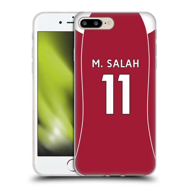 Liverpool Football Club 2025/26 Players Home Kit 1st Group Mohamed Salah Soft Gel Case for Apple iPhone 7 Plus / iPhone 8 Plus