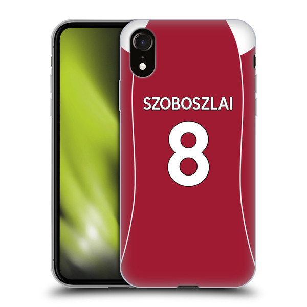 Liverpool Football Club 2025/26 Players Home Kit 1st Group Dominik Szoboszlai Soft Gel Case for Apple iPhone XR