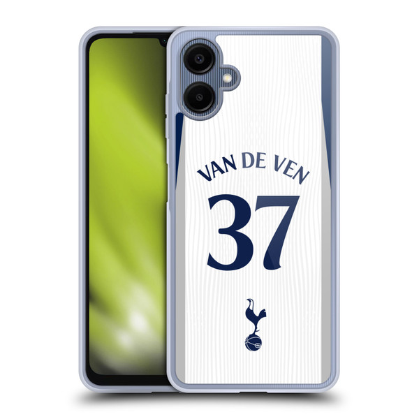 Tottenham Hotspur F.C. 2025/26 Players Home Kit 1st Group Micky van de Ven Soft Gel Case for Samsung Galaxy A06 4G Tottenham Hotspur F.C. 2025/26 Players Home Kit 1st Group Micky van de Ven Soft Gel Case for Samsung Galaxy A06 4G