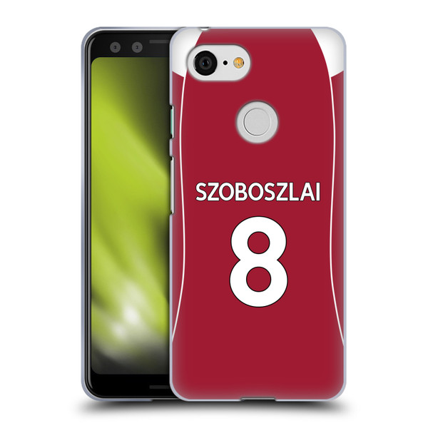 Liverpool Football Club 2025/26 Players Home Kit 1st Group Dominik Szoboszlai Soft Gel Case for Google Pixel 3