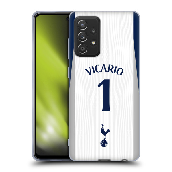 Tottenham Hotspur F.C. 2025/26 Players Home Kit 1st Group Guglielmo Vicario Soft Gel Case for Samsung Galaxy A52 / A52s / 5G (2021)