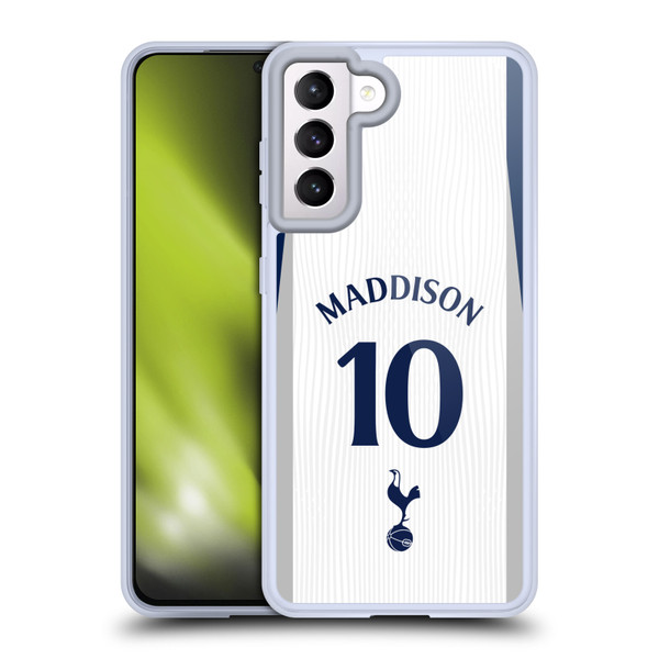 Tottenham Hotspur F.C. 2025/26 Players Home Kit 1st Group James Maddison Soft Gel Case for Samsung Galaxy S21 5G