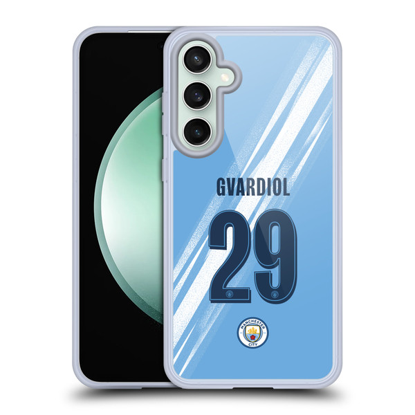 Manchester City Man City FC 2025/26 Players Home Kit 1st Group Joško Gvardiol Soft Gel Case for Samsung Galaxy S23 FE 5G Manchester City Man City FC 2025/26 Players Home Kit 1st Group Joško Gvardiol Soft Gel Case for Samsung Galaxy S23 FE 5G