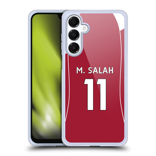 Liverpool Football Club 2025/26 Players Home Kit 1st Group Mohamed Salah Soft Gel Case for Samsung Galaxy A16 5G