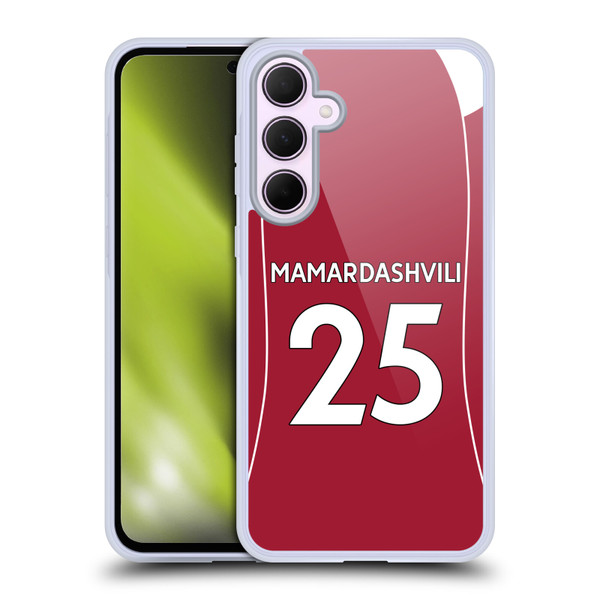 Liverpool Football Club 2025/26 Players Home Kit 1st Group Giorgi Mamardashvili Soft Gel Case for Samsung Galaxy A35 5G Liverpool Football Club 2025/26 Players Home Kit 1st Group Giorgi Mamardashvili Soft Gel Case for Samsung Galaxy A35 5G