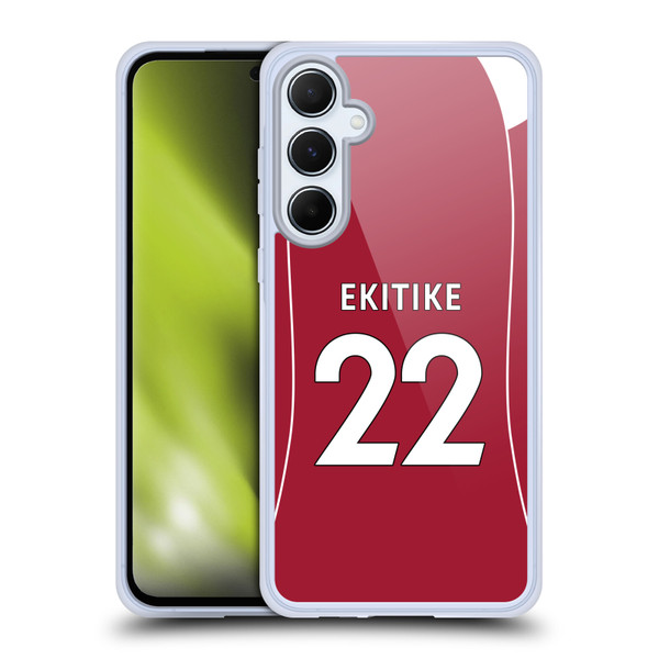 Liverpool Football Club 2025/26 Players Home Kit 1st Group Hugo Ekitiké Soft Gel Case for Samsung Galaxy A55 5G