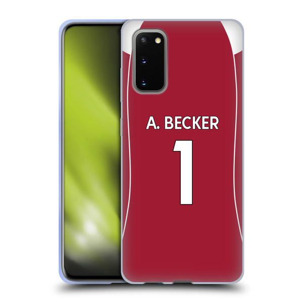 Liverpool Football Club 2025/26 Players Home Kit 1st Group Alisson Becker Soft Gel Case for Samsung Galaxy S20 / S20 5G