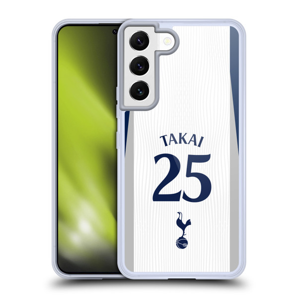 Tottenham Hotspur F.C. 2025/26 Players Home Kit 1st Group Koto Takai Soft Gel Case for Samsung Galaxy S22 5G