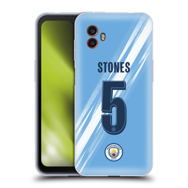 Manchester City Man City FC 2025/26 Players Home Kit 1st Group John Stones Soft Gel Case for Samsung Galaxy Xcover6 Pro/Pro2