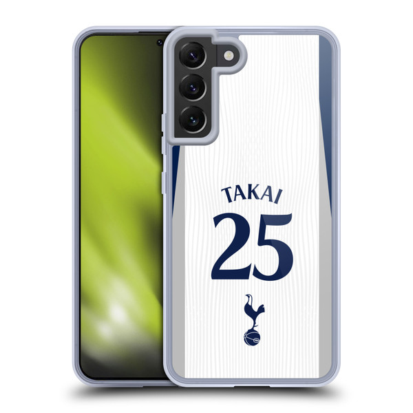 Tottenham Hotspur F.C. 2025/26 Players Home Kit 1st Group Kōto Takai Soft Gel Case for Samsung Galaxy S22+ 5G Tottenham Hotspur F.C. 2025/26 Players Home Kit 1st Group Kōto Takai Soft Gel Case for Samsung Galaxy S22+ 5G
