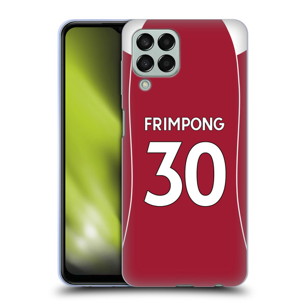 Liverpool Football Club 2025/26 Players Home Kit 1st Group Jeremie Frimpong Soft Gel Case for Samsung Galaxy M33 (2022)