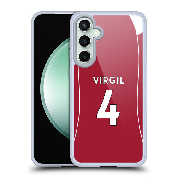Liverpool Football Club 2025/26 Players Home Kit 1st Group Virgil van Dijk Soft Gel Case for Samsung Galaxy S23 FE 5G Liverpool Football Club 2025/26 Players Home Kit 1st Group Virgil van Dijk Soft Gel Case for Samsung Galaxy S23 FE 5G
