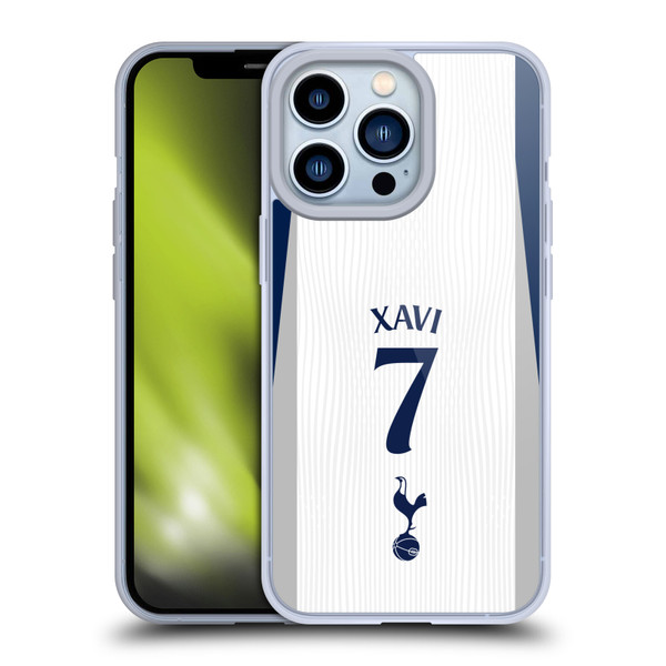 Tottenham Hotspur F.C. 2025/26 Players Home Kit 2nd Group Xavi Simons Soft Gel Case for Apple iPhone 13 Pro Tottenham Hotspur F.C. 2025/26 Players Home Kit 2nd Group Xavi Simons Soft Gel Case for Apple iPhone 13 Pro