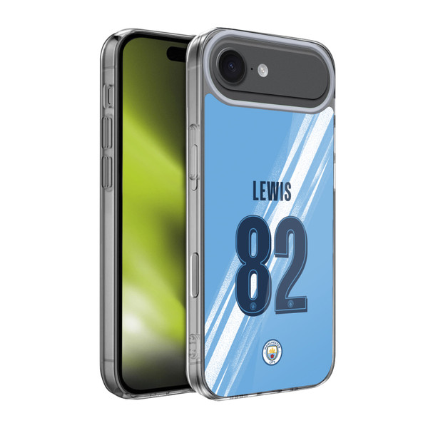 Manchester City Man City FC 2025/26 Players Home Kit 2nd Group Rico Lewis Soft Gel Case for Apple iPhone 17 Air
