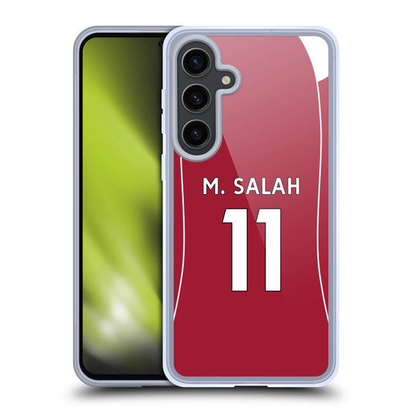 Liverpool Football Club 2025/26 Players Home Kit 1st Group Mohamed Salah Soft Gel Case for Samsung Galaxy S24+ 5G