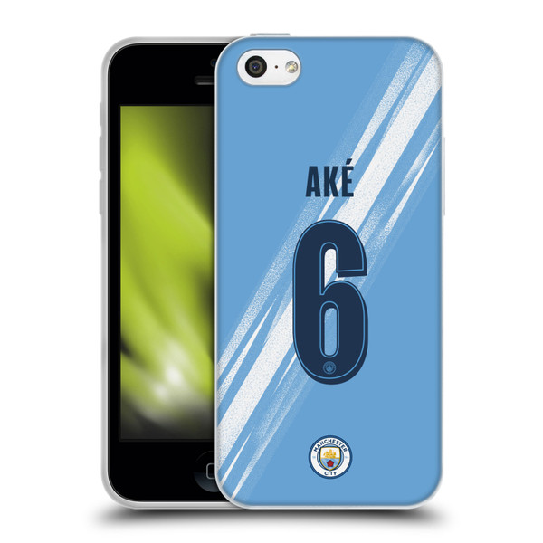 Manchester City Man City FC 2025/26 Players Home Kit 2nd Group Nathan Aké Soft Gel Case for Apple iPhone 5c
