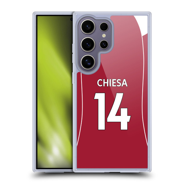 Liverpool Football Club 2025/26 Players Home Kit 1st Group Federico Chiesa Soft Gel Case for Samsung Galaxy S25 Ultra
