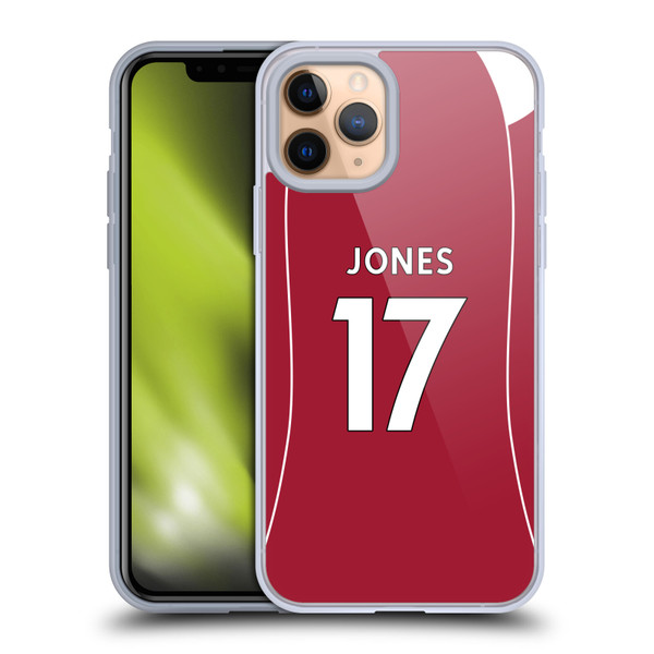 Liverpool Football Club 2025/26 Players Home Kit 2nd Group Curtis Jones Soft Gel Case for Apple iPhone 11 Pro Liverpool Football Club 2025/26 Players Home Kit 2nd Group Curtis Jones Soft Gel Case for Apple iPhone 11 Pro
