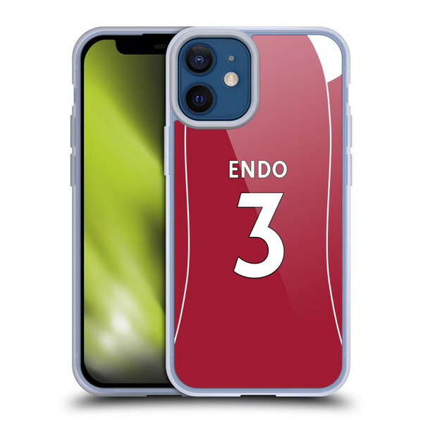 Liverpool Football Club 2025/26 Players Home Kit 2nd Group Wataru Endo Soft Gel Case for Apple iPhone 12 Mini