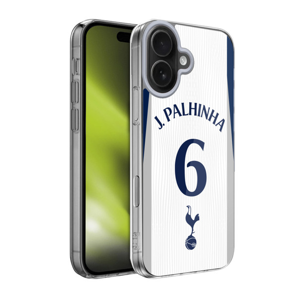 Tottenham Hotspur F.C. 2025/26 Players Home Kit 2nd Group João Palhinha Soft Gel Case for Apple iPhone 17