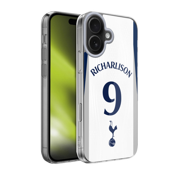 Tottenham Hotspur F.C. 2025/26 Players Home Kit 2nd Group Richarlison Soft Gel Case for Apple iPhone 17