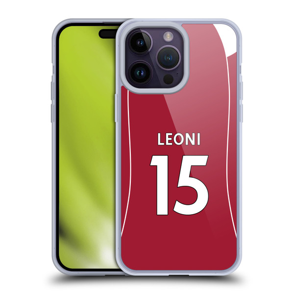 Liverpool Football Club 2025/26 Players Home Kit 2nd Group Giovanni Leoni Soft Gel Case for Apple iPhone 14 Pro Max