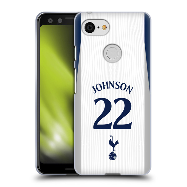 Tottenham Hotspur F.C. 2025/26 Players Home Kit 2nd Group Brennan Johnson Soft Gel Case for Google Pixel 3