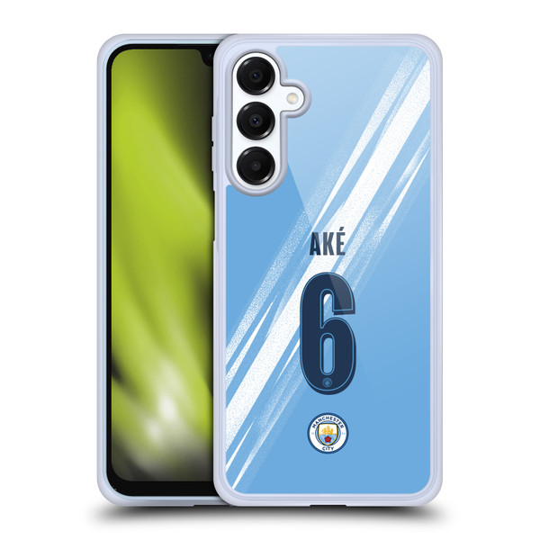 Manchester City Man City FC 2025/26 Players Home Kit 2nd Group Nathan Aké Soft Gel Case for Samsung Galaxy A16 5G