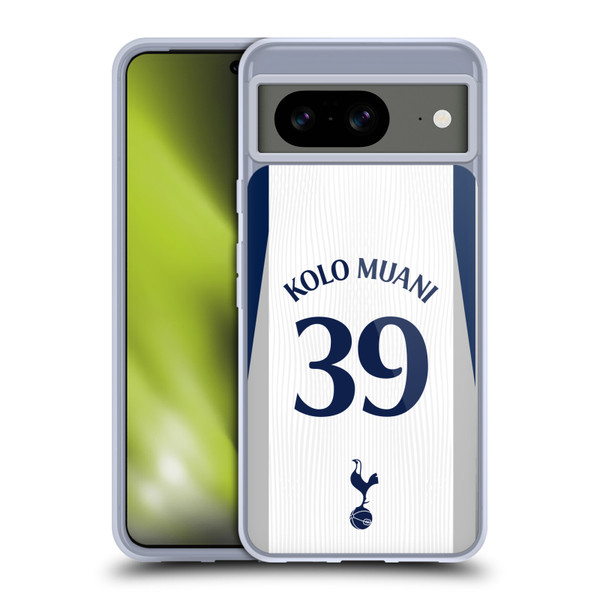 Tottenham Hotspur F.C. 2025/26 Players Home Kit 2nd Group Randal Kolo Muani Soft Gel Case for Google Pixel 8