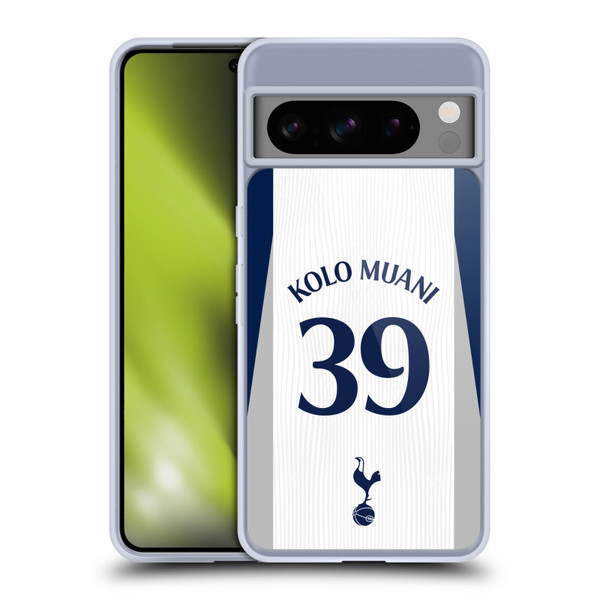 Tottenham Hotspur F.C. 2025/26 Players Home Kit 2nd Group Randal Kolo Muani Soft Gel Case for Google Pixel 8 Pro Tottenham Hotspur F.C. 2025/26 Players Home Kit 2nd Group Randal Kolo Muani Soft Gel Case for Google Pixel 8 Pro