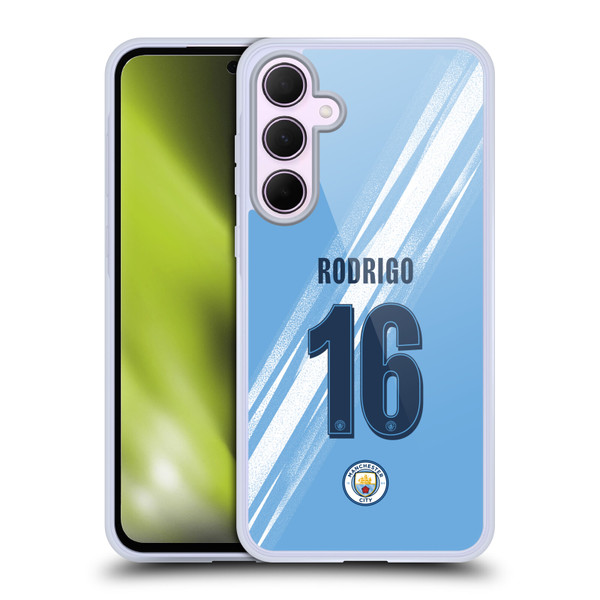 Manchester City Man City FC 2025/26 Players Home Kit 2nd Group Rodrigo Soft Gel Case for Samsung Galaxy A35 5G