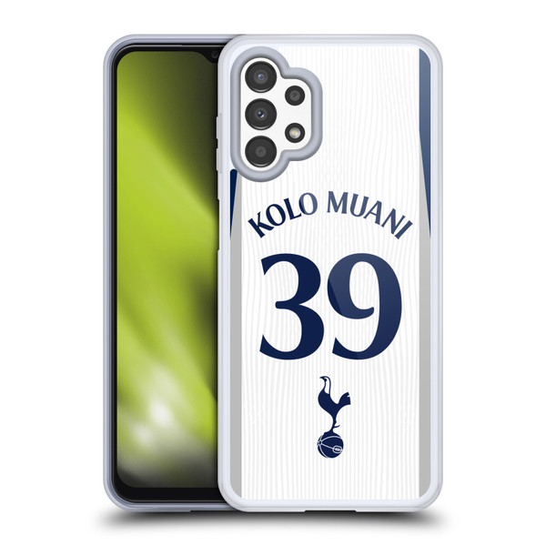 Tottenham Hotspur F.C. 2025/26 Players Home Kit 2nd Group Randal Kolo Muani Soft Gel Case for Samsung Galaxy A13 (2022)
