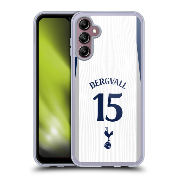 Tottenham Hotspur F.C. 2025/26 Players Home Kit 2nd Group Lucas Bergvall Soft Gel Case for Samsung Galaxy A14 5G
