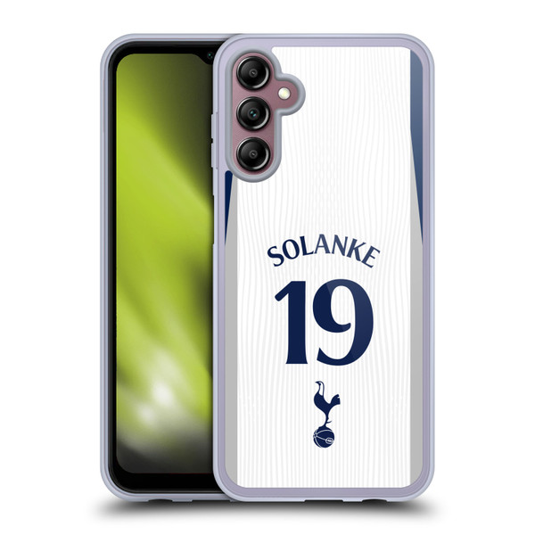Tottenham Hotspur F.C. 2025/26 Players Home Kit 2nd Group Dominic Solanke Soft Gel Case for Samsung Galaxy A14 5G
