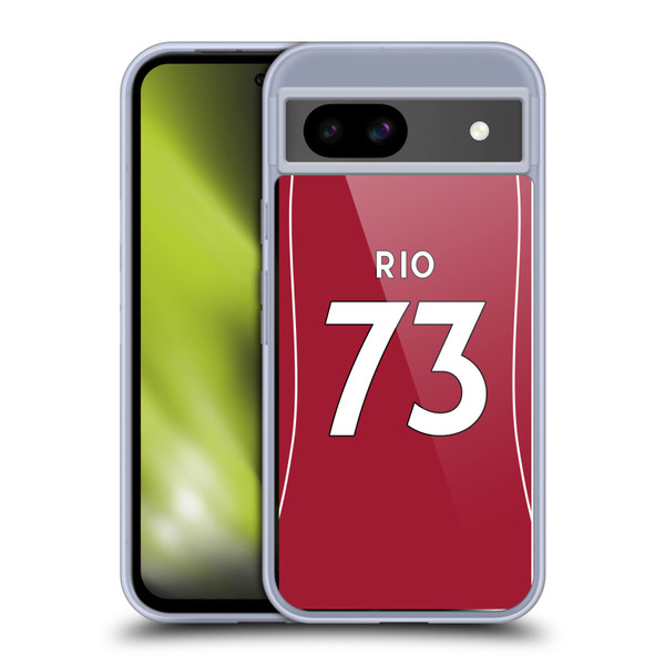 Liverpool Football Club 2025/26 Players Home Kit 2nd Group Rio Ngumoha Soft Gel Case for Google Pixel 8a
