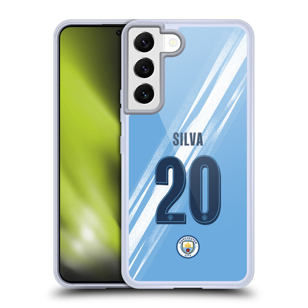 Manchester City Man City FC 2025/26 Players Home Kit 2nd Group Bernardo Silva Soft Gel Case for Samsung Galaxy S22 5G
